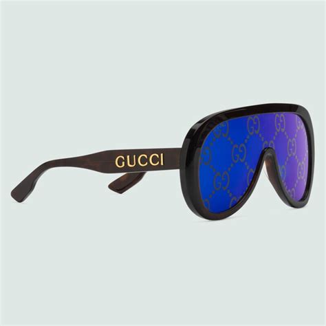 occhiali da sole gucci a mascherina|Occhiali da Sole Gucci .